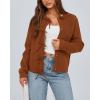 imageBTFBM Bow Cardigan Sweaters for Women Trendy 2025 Fall Winter Open Front Long Sleeve Button Down Cropped Lady JacketCaramel