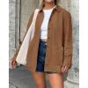 imageBTFBM Faux Suede Jacket Women Fall Fashion 2025 Leather Jackets Long Sleeve Button Down Winter Coats Shackets OuterwearCamel