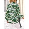 imageBTFBM Spring Fashion 2025 Button Down Long Sleeve Blouses for Women Dressy Casual V Neck Loose Printed Boho Tops ShirtsDark Green