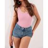 imageBTFBM Sleeveless Tops for Women 2026 Summer Scoop Neck Tank Ribbed Knit Slim Fit Sweater Vest Casual Beach VacationPink