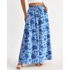 imageBTFBM Women Casual High Waist Wide Leg Pants 2026 Spring Summer Long Palazzo Pants Pocket Lounge Beach Vacation ClothesPrint Blue