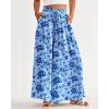 imageBTFBM Women Casual High Waist Wide Leg Pants 2026 Spring Summer Long Palazzo Pants Pocket Lounge Beach Vacation ClothesPrint Blue