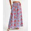 imageBTFBM Women Casual High Waist Wide Leg Pants 2026 Spring Summer Long Palazzo Pants Pocket Lounge Beach Vacation ClothesPrint Light Blue Red
