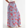 imageBTFBM Women Casual High Waist Wide Leg Pants 2026 Spring Summer Long Palazzo Pants Pocket Lounge Beach Vacation ClothesPrint Light Blue Red