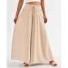 imageBTFBM Women Casual High Waist Wide Leg Pants 2026 Spring Summer Long Palazzo Pants Pocket Lounge Beach Vacation ClothesSolid Beige