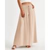 imageBTFBM Women Casual High Waist Wide Leg Pants 2026 Spring Summer Long Palazzo Pants Pocket Lounge Beach Vacation ClothesSolid Beige