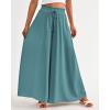 imageBTFBM Women Casual High Waist Wide Leg Pants 2026 Spring Summer Long Palazzo Pants Pocket Lounge Beach Vacation ClothesSolid Blue Green