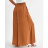 imageBTFBM Women Casual High Waist Wide Leg Pants 2026 Spring Summer Long Palazzo Pants Pocket Lounge Beach Vacation ClothesSolid Brown