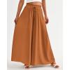 imageBTFBM Women Casual High Waist Wide Leg Pants 2026 Spring Summer Long Palazzo Pants Pocket Lounge Beach Vacation ClothesSolid Brown