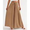 imageBTFBM Women Casual High Waist Wide Leg Pants 2026 Spring Summer Long Palazzo Pants Pocket Lounge Beach Vacation ClothesSolid Khaki