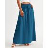 imageBTFBM Women Casual High Waist Wide Leg Pants 2026 Spring Summer Long Palazzo Pants Pocket Lounge Beach Vacation ClothesSolid Lake Blue