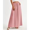 imageBTFBM Women Casual High Waist Wide Leg Pants 2026 Spring Summer Long Palazzo Pants Pocket Lounge Beach Vacation ClothesSolid Pink