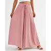imageBTFBM Women Casual High Waist Wide Leg Pants 2026 Spring Summer Long Palazzo Pants Pocket Lounge Beach Vacation ClothesSolid Pink