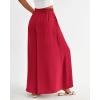 imageBTFBM Women Casual High Waist Wide Leg Pants 2026 Spring Summer Long Palazzo Pants Pocket Lounge Beach Vacation ClothesSolid Red