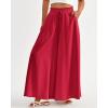 imageBTFBM Women Casual High Waist Wide Leg Pants 2026 Spring Summer Long Palazzo Pants Pocket Lounge Beach Vacation ClothesSolid Red