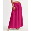 imageBTFBM Women Casual High Waist Wide Leg Pants 2026 Spring Summer Long Palazzo Pants Pocket Lounge Beach Vacation ClothesSolid Rose Red
