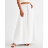 imageBTFBM Women Casual High Waist Wide Leg Pants 2026 Spring Summer Long Palazzo Pants Pocket Lounge Beach Vacation ClothesSolid White