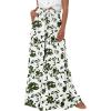 imageBTFBM Women Casual High Waist Wide Leg Pants 2026 Spring Summer Long Palazzo Pants Pocket Lounge Beach Vacation ClothesPrint Army Green