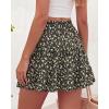 imageBTFBM Summer Skirts for Women 2026 High Waist Flowy Shorts Underneath Boho Tiered Floral Tennis Skorts Casual Mini SkirtFloral Black