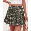 imageBTFBM Summer Skirts for Women 2026 High Waist Flowy Shorts Underneath Boho Tiered Floral Tennis Skorts Casual Mini SkirtFloral Black