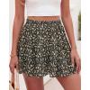 imageBTFBM Summer Skirts for Women 2026 High Waist Flowy Shorts Underneath Boho Tiered Floral Tennis Skorts Casual Mini SkirtFloral Black