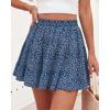 imageBTFBM Summer Skirts for Women 2026 High Waist Flowy Shorts Underneath Boho Tiered Floral Tennis Skorts Casual Mini SkirtFloral Blue Purple