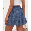 imageBTFBM Summer Skirts for Women 2026 High Waist Flowy Shorts Underneath Boho Tiered Floral Tennis Skorts Casual Mini SkirtFloral Blue Purple