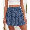 imageBTFBM Summer Skirts for Women 2026 High Waist Flowy Shorts Underneath Boho Tiered Floral Tennis Skorts Casual Mini SkirtFloral Blue Purple