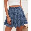 imageBTFBM Summer Skirts for Women 2026 High Waist Flowy Shorts Underneath Boho Tiered Floral Tennis Skorts Casual Mini SkirtFloral Blue Purple