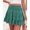 imageBTFBM Summer Skirts for Women 2026 High Waist Flowy Shorts Underneath Boho Tiered Floral Tennis Skorts Casual Mini SkirtFloral Green Blue