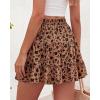 imageBTFBM Summer Skirts for Women 2026 High Waist Flowy Shorts Underneath Boho Tiered Floral Tennis Skorts Casual Mini SkirtFloral Khaki Black