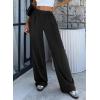 imageBTFBM Palazzo Pants for Women 2026 Spring Summer Casual Lounge Pants High Waist Flowy Trousers Baggy Wide Leg PantsBlack