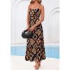 imageBTFBM Summer Dresses for Women 2026 Sleeveless Spaghetti Strap High Waist Boho Beach Vacation Clothes Spring Maxi DressFloral Black Multicolored