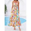 imageBTFBM Summer Dresses for Women 2026 Sleeveless Spaghetti Strap High Waist Boho Beach Vacation Clothes Spring Maxi DressFloral Plaid Multicolored