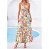 imageBTFBM Summer Dresses for Women 2026 Sleeveless Spaghetti Strap High Waist Boho Beach Vacation Clothes Spring Maxi DressFloral Plaid Multicolored
