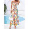 imageBTFBM Summer Dresses for Women 2026 Sleeveless Spaghetti Strap High Waist Boho Beach Vacation Clothes Spring Maxi DressFloral Plaid Multicolored