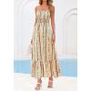 imageBTFBM Summer Dresses for Women 2026 Sleeveless Spaghetti Strap High Waist Boho Beach Vacation Clothes Spring Maxi DressPrint Green Yellow