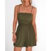 imageBTFBM Summer Rompers For Women 2026 Casual One Piece Spaghetti Strap Sleeveless Shorts Jumpsuit Beach Vacation OutfitsArmy Green