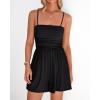 imageBTFBM Summer Rompers For Women 2026 Casual One Piece Spaghetti Strap Sleeveless Shorts Jumpsuit Beach Vacation OutfitsBlack