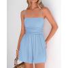imageBTFBM Summer Rompers For Women 2026 Casual One Piece Spaghetti Strap Sleeveless Shorts Jumpsuit Beach Vacation OutfitsBlue