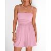 imageBTFBM Summer Rompers For Women 2026 Casual One Piece Spaghetti Strap Sleeveless Shorts Jumpsuit Beach Vacation OutfitsPink