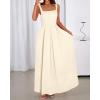 imageBTFBM Women Summer Square Neck Maxi Dress Spring 2026 Elegant Classy Sleeveless Formal Wedding Guest Cocktail DressesApricot