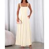 imageBTFBM Women Summer Square Neck Maxi Dress Spring 2026 Elegant Classy Sleeveless Formal Wedding Guest Cocktail DressesApricot