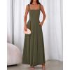 imageBTFBM Women Summer Square Neck Maxi Dress Spring 2026 Elegant Classy Sleeveless Formal Wedding Guest Cocktail DressesArmy Green