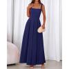 imageBTFBM Women Summer Square Neck Maxi Dress Spring 2026 Elegant Classy Sleeveless Formal Wedding Guest Cocktail DressesNavy Blue