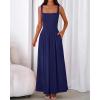 imageBTFBM Women Summer Square Neck Maxi Dress Spring 2026 Elegant Classy Sleeveless Formal Wedding Guest Cocktail DressesNavy Blue