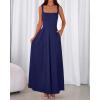 imageBTFBM Women Summer Square Neck Maxi Dress Spring 2026 Elegant Classy Sleeveless Formal Wedding Guest Cocktail DressesNavy Blue