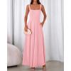 imageBTFBM Women Summer Square Neck Maxi Dress Spring 2026 Elegant Classy Sleeveless Formal Wedding Guest Cocktail DressesPink