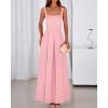 imageBTFBM Women Summer Square Neck Maxi Dress Spring 2026 Elegant Classy Sleeveless Formal Wedding Guest Cocktail DressesPink