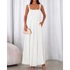 imageBTFBM Women Summer Square Neck Maxi Dress Spring 2026 Elegant Classy Sleeveless Formal Wedding Guest Cocktail DressesWhite